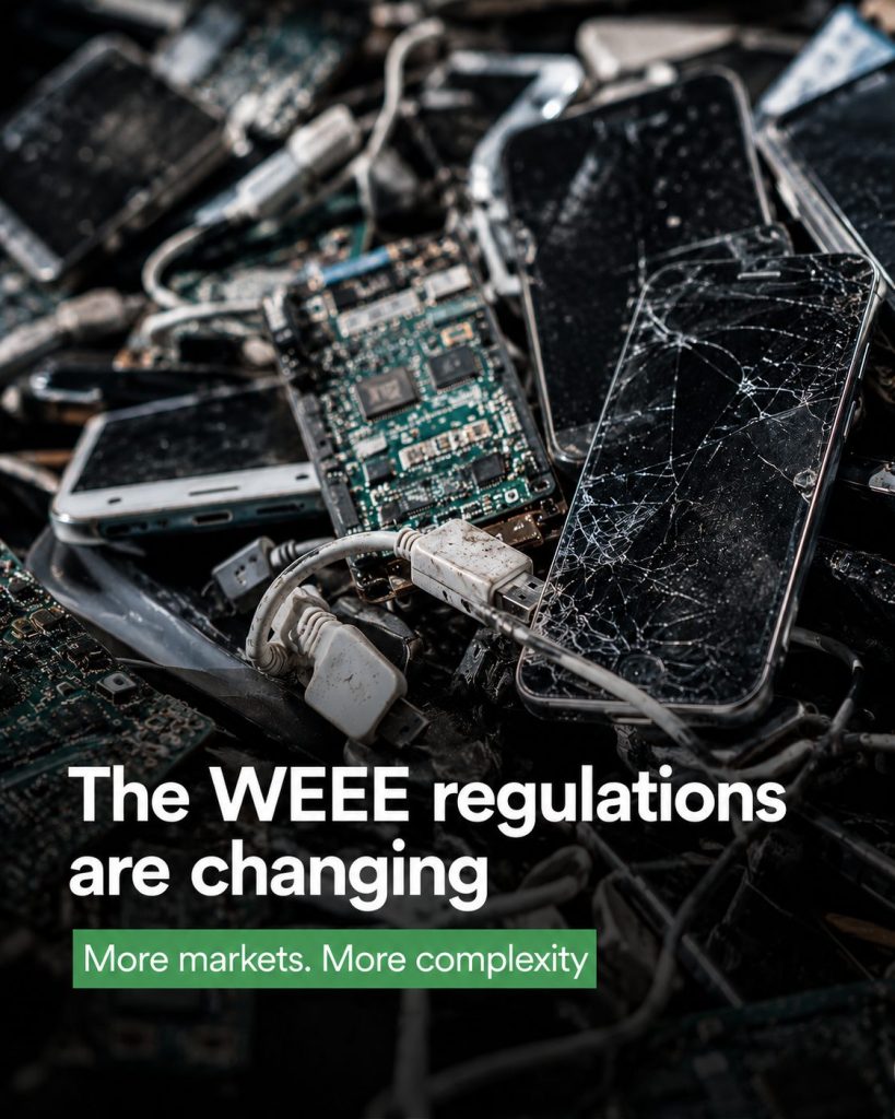 WEEE regulations: Changing laws and rising complexity for electronic waste recycling