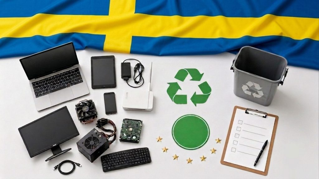 WEEE-Compliance in Schweden: Gesetzliche Herstellerpflichten für IT-Hardware und Elektronikgeräte