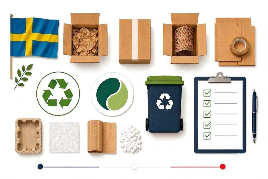 Verpackungs-Compliance in Schweden: Gesetzliche Herstellerpflichten und Leitfaden für Versandverpackungen