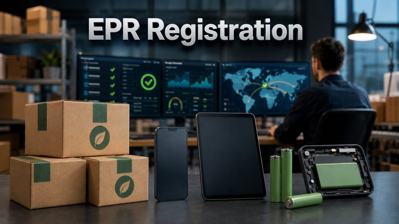 EPR registration: Sustainable packaging, batteries and electronic devices at a glance