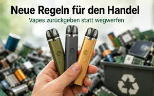 Vape-Recycling: Neue Regeln für den Handel zur Rücknahme und Entsorgung von E-Zigaretten