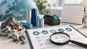 EU Battery Regulation: rechargeable batteries, minerals and supply-chain verification documents