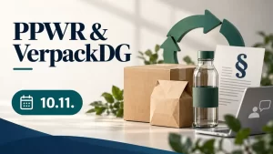 PPWR and VerpackDG: packaging, recycling symbol and the date 10 November